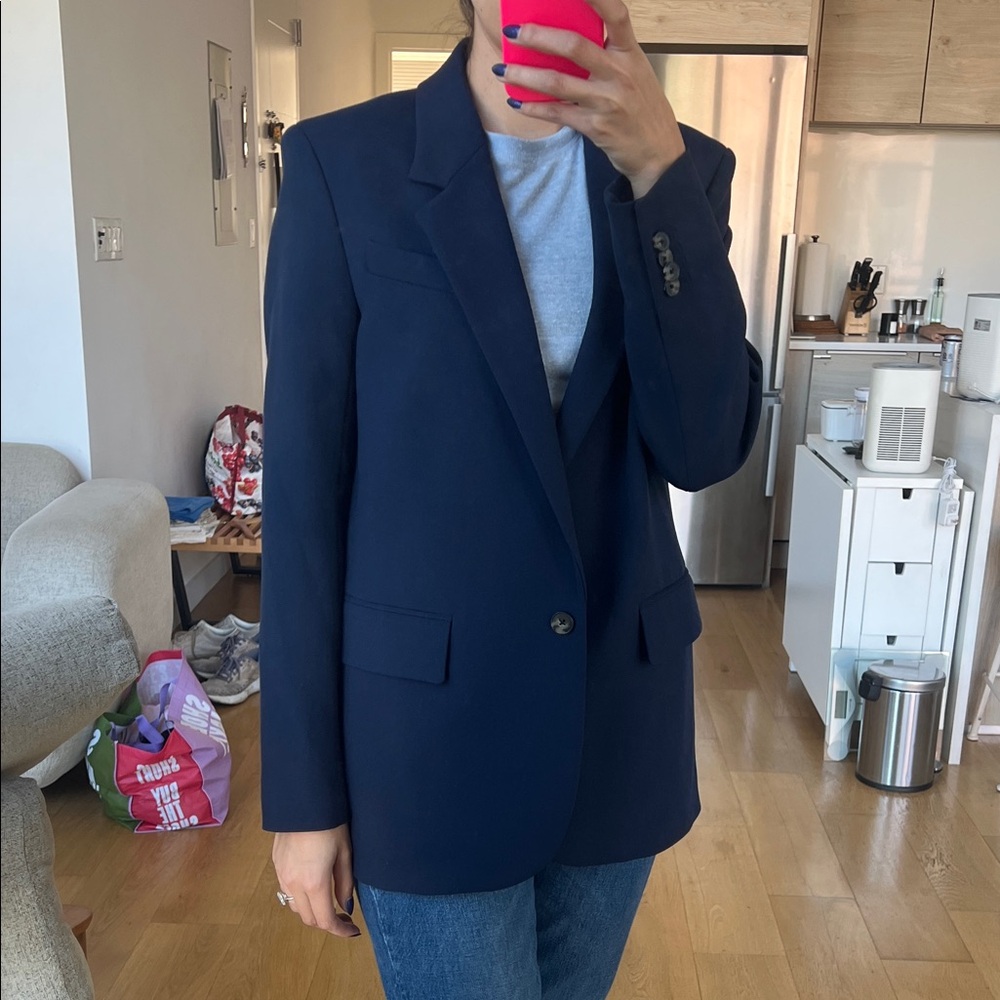 Wilfred Aritzia Women's Navy Blazer